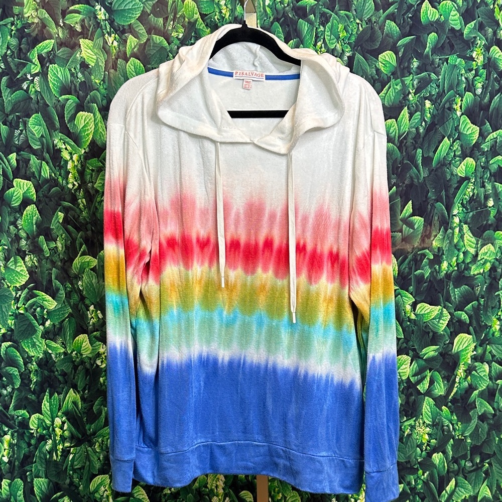 P.J. Salvage Rainbow Tie-Dye Hoodie